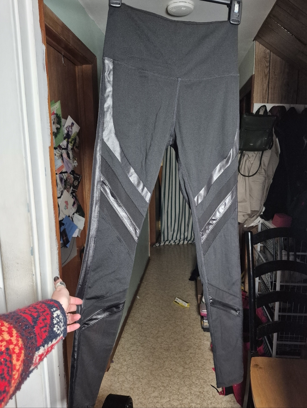 Small Forever 21 Black Moto Active Leggings